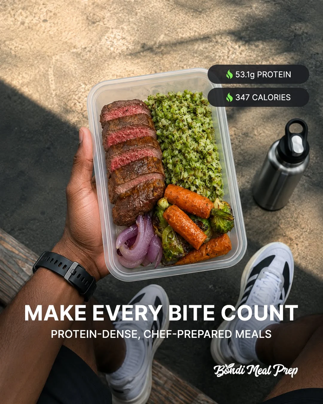Bondi Meal Prep ad: Protein per calorie