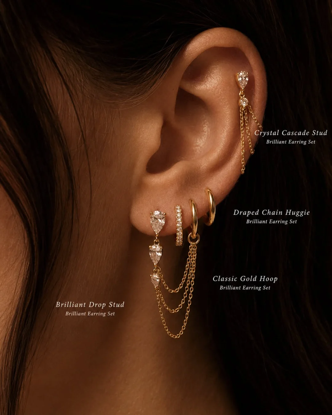 IMBER ad: Styled earring set