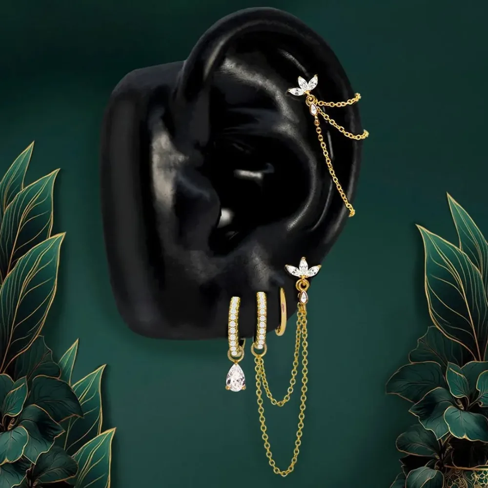 IMBER earring stack