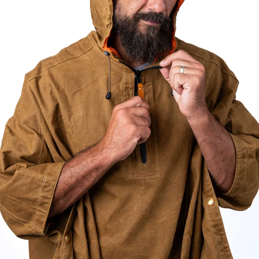 Jack Stillman waxed canvas poncho